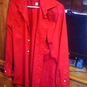 Dress shirt red medium size